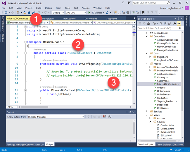 EF Core DbContext Dependancy Injection